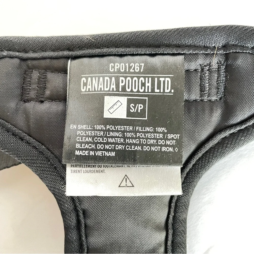 Canadian Pooch Everything Harness Black Dog Harness Size small